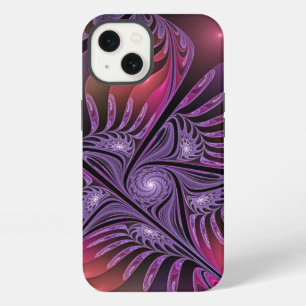 Colourful Fantasy Abstract Modern Purple Fractal iPhone 13 Case