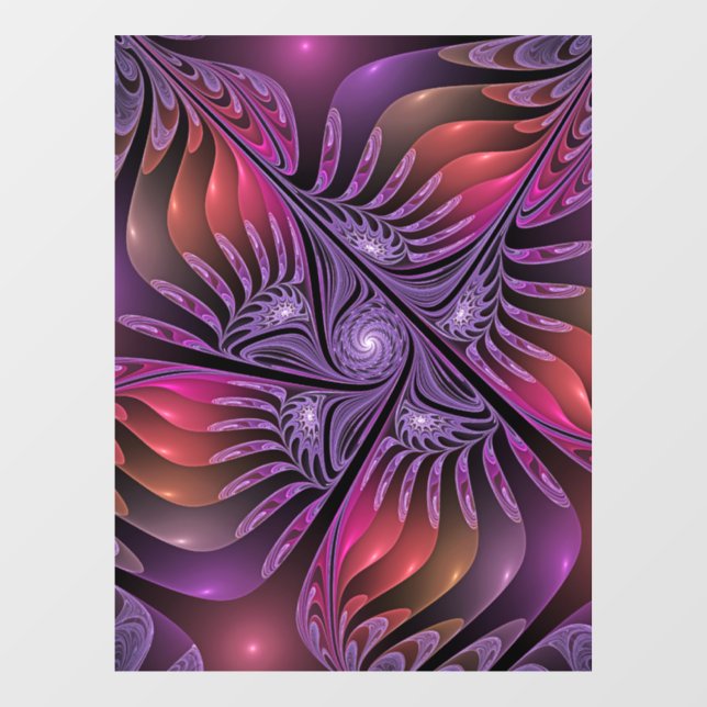 Colourful Fantasy Abstract Trippy Purple Fractal (Sheet)