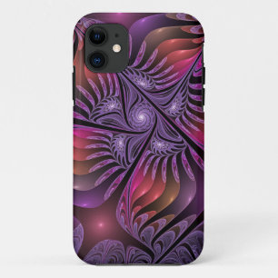 Colourful Fantasy Abstract Trippy Purple Fractal Case-Mate iPhone Case