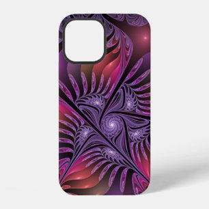 Colourful Fantasy Abstract Trippy Purple Fractal iPhone 12 Case