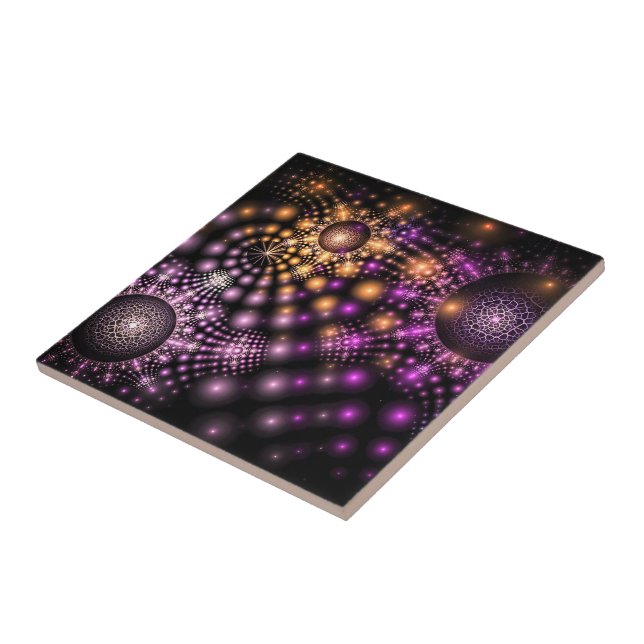 Colourful Fantasy - Beautiful Dreams - Fractal Tile (Side)