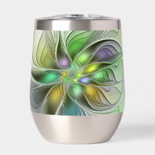 Colourful Fantasy Flower Modern Abstract Fractal