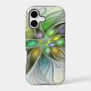 Colourful Fantasy Flower Modern Abstract Fractal