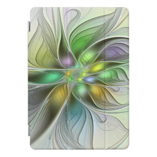 Colourful Fantasy Flower Modern Abstract Fractal iPad Pro Cover