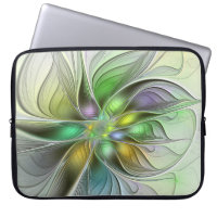 Colourful Fantasy Flower Modern Abstract Fractal