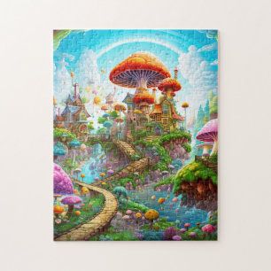 Colourful Fantasy Magic Surreal Land Jigsaw Puzzle