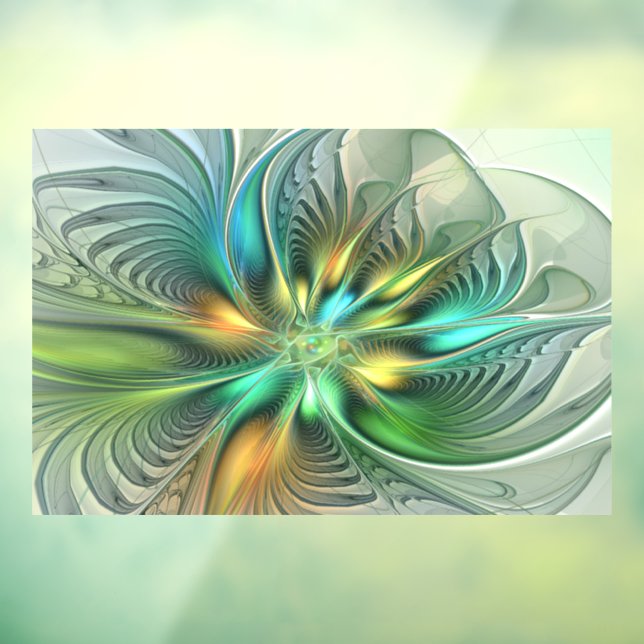 Colourful Fantasy Modern Abstract Flower Fractal (Sheet 3)