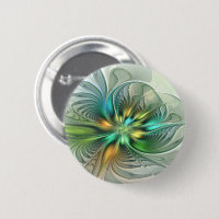 Colourful Fantasy Modern Abstract Flower Fractal