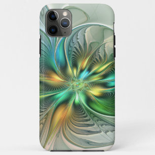 Colourful Fantasy Modern Abstract Flower Fractal Case-Mate iPhone Case