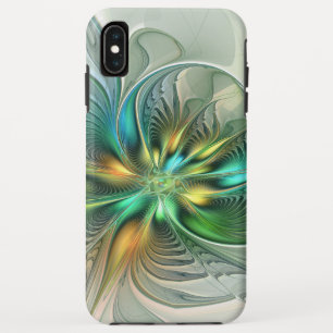 Colourful Fantasy Modern Abstract Flower Fractal Case-Mate iPhone Case