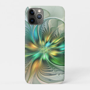 Colourful Fantasy Modern Abstract Flower Fractal Case-Mate iPhone Case