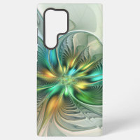 Colourful Fantasy Modern Abstract Flower Fractal