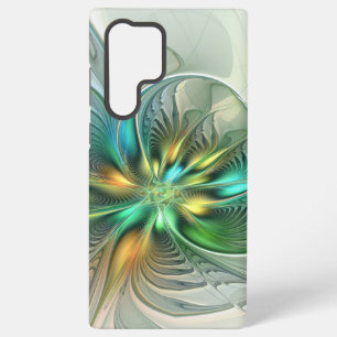 Colourful Fantasy Modern Abstract Flower Fractal Samsung Galaxy Case