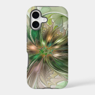Colourful Fantasy Modern Abstract Fractal Flower