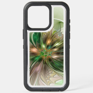Colourful Fantasy Modern Abstract Fractal Flower