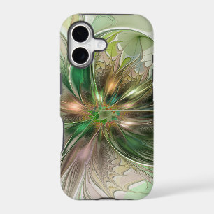 Colourful Fantasy Modern Abstract Fractal Flower