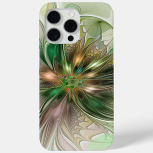 Colourful Fantasy Modern Abstract Fractal Flower iPhone 15 Pro Max Case