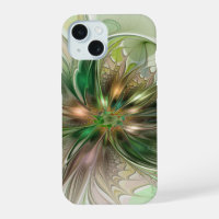 Colourful Fantasy Modern Abstract Fractal Flower