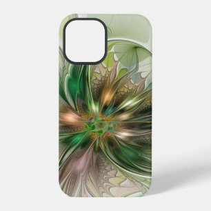 Colourful Fantasy Modern Abstract Fractal Flower iPhone 12 Pro Case
