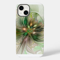Colourful Fantasy Modern Abstract Fractal Flower