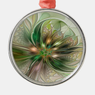 Colourful Fantasy Modern Abstract Fractal Flower Metal Tree Decoration