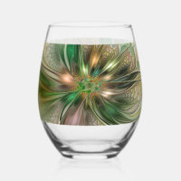 Colourful Fantasy Modern Abstract Fractal Flower