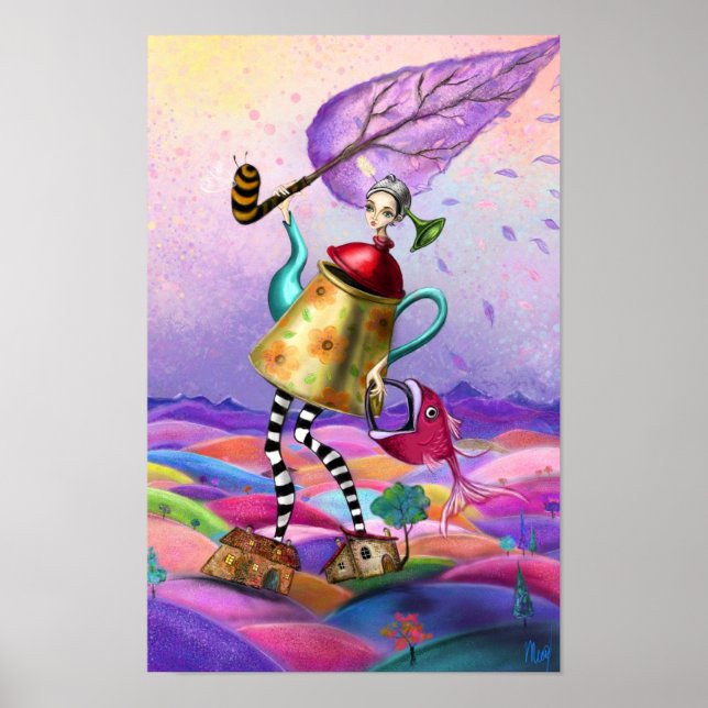 Colourful Fantasy Poster Print (Front)