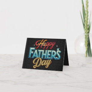 Colourful Father's Day Card