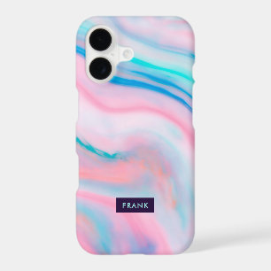 Colourful faux agate-alike marble stone