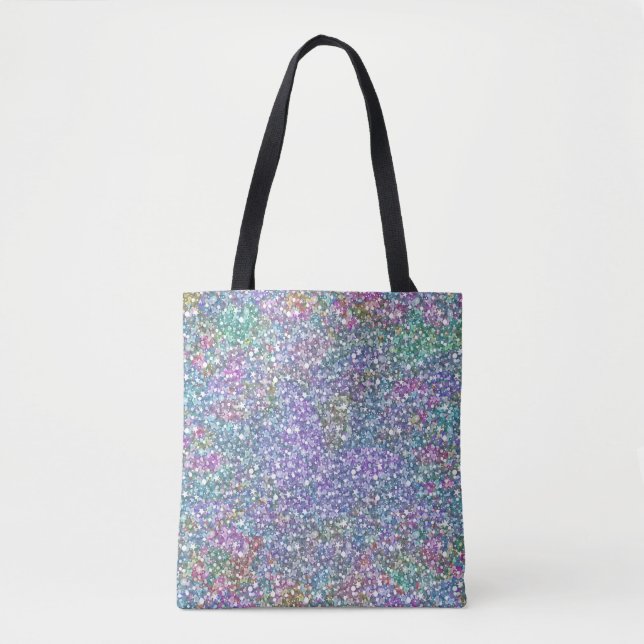 Colourful  Faux Glitter & Sparkles. Tote Bag (Front)