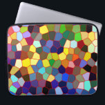 Colourful Faux Stained Glass Look Laptop Sleeve<br><div class="desc">Colourful faux stained glass look. If you need any help customising any of my designs,  contact ArtOnWear designer. Free text formatting with live help available by request.</div>