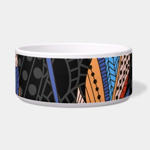 Colourful Feather Pattern Seamless Background.