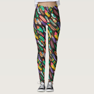 Colourful Feathers Leggings