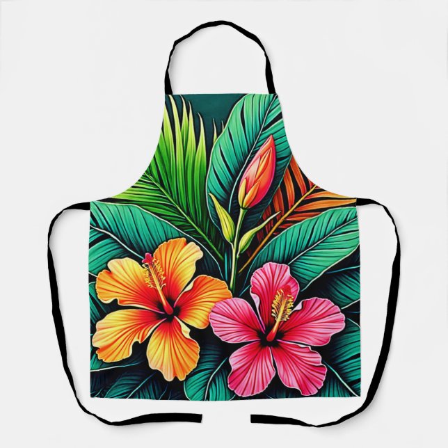 Colourful Feelings: Abstract Face Apron (Front)