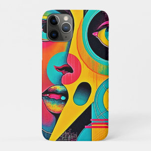 Colourful Feelings: Abstract Face Case-Mate iPhone Case