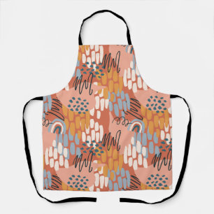 colourful feminine abstract mosaic apron