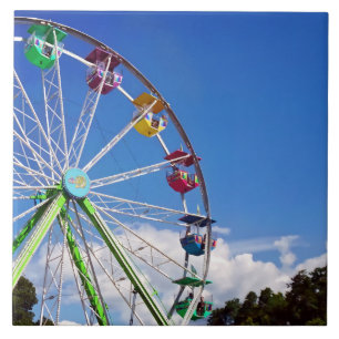 Colourful Ferris Wheel Tile