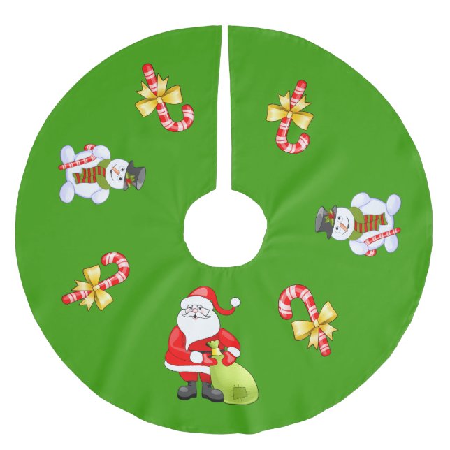 Colourful Festive Children Christmas Tree Skirt (Front)