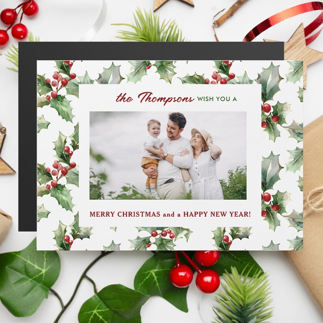 Colourful Festive Christmas Holly One-Photo (Creator Uploaded)