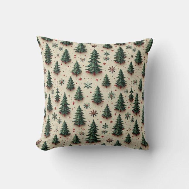 Colourful Festive Pattern Cushion (Front)