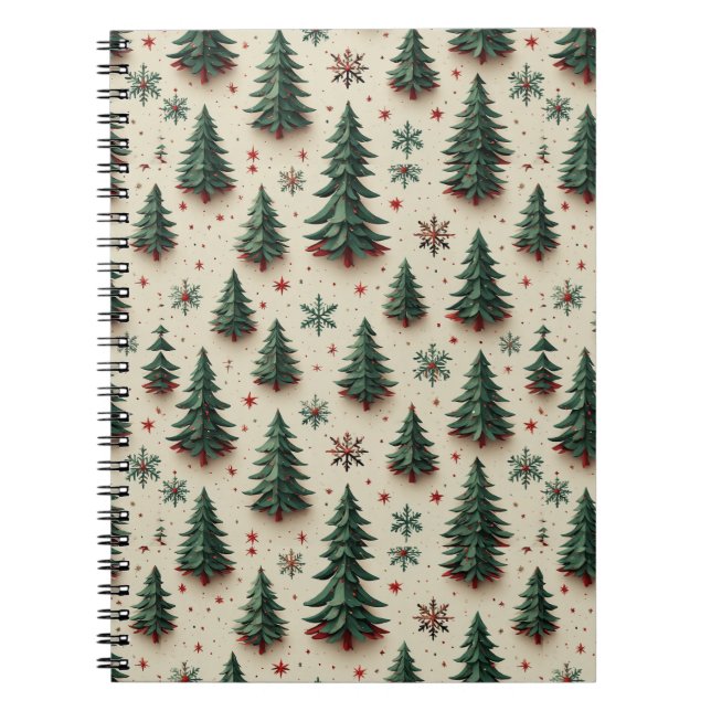 Colourful Festive Pattern Notebook (Front)