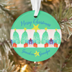Colourful Festive Turquoise  Ornament