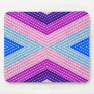 Colourful Fibre Chevron Mouse Pad