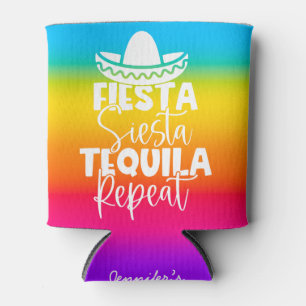 Colourful Fiesta Bachelorette Party Custom Can Cooler