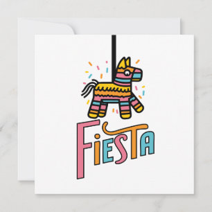 Colourful Fiesta Piñata Festive Save The Date