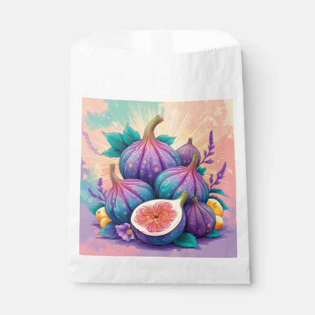 Colourful fig favour bags (Front)