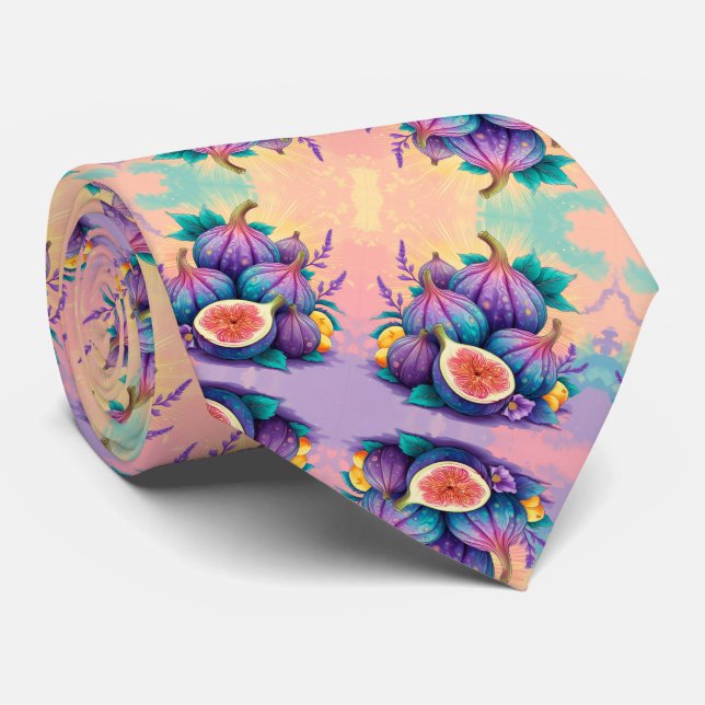 Colourful fig for Fathers Day Tie (Rolled)