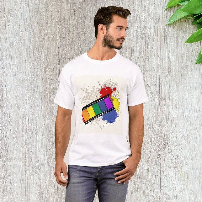 Colourful Filmstrip Mens T-Shirt (Creator Uploaded)