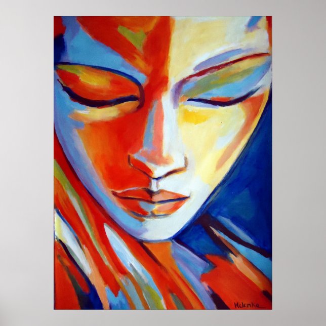 Colourful Fine Art  Prints - Beatiful portrait (Front)