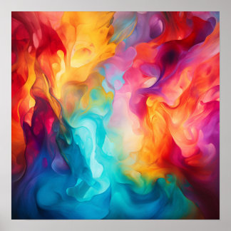 Colourful Fire Poster